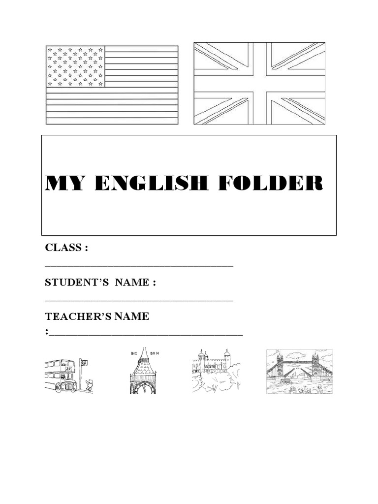 My English Folder | PDF