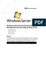 Windows Server Active Directory Rights Management Services Step-By-Step Guide