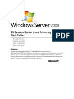 Windows Server 2008 TS Session Broker Load Balancing Step-By-Step Guide