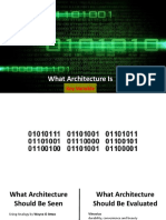What Architecture Is: Key Variable