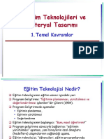 Öğretim Teknolojileri Ve Materyal Tasarımı: 1.temel Kavramlar