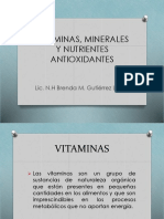 Vitaminas, Minerales y Nutrientes Antioxidantes