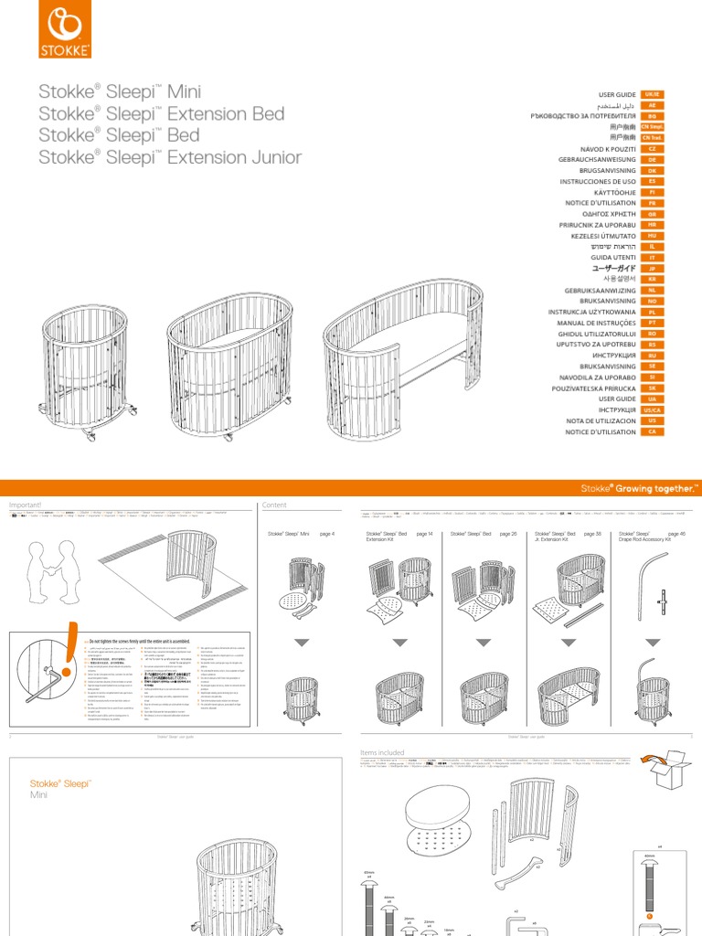 Stokke seng bruksanvisning