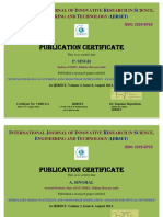 Publication Certificate: I J I R S E T