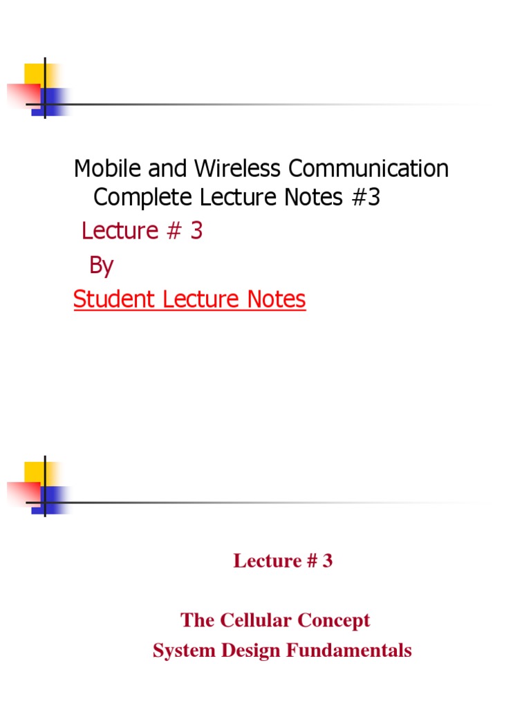 Cellular System Design Basics | PDF | Cellular Network | Broadcast ...