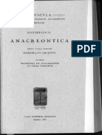 Sophronius Anacreontica XXI