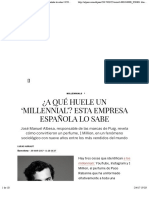 ¿A qué huele un ‘millennial’ Esta empresa española lo sabe  ICON  EL PAÍS