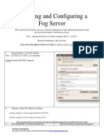 Installing and Configuring a Fog Server for Imaging