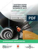 16th Australasian Tunnelling Conference 2017 Sponsorship