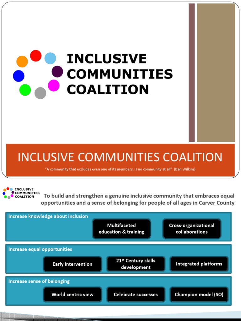 Building Inclusive Communities in Carver | PDF | Inclusion (Education ...