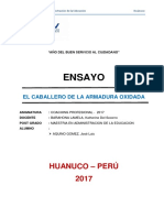 Ensayo Del Caballero de La Armadura Oxidada - Final PDF