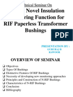 Technical Seminar On Built-in Novel Insulation Monitoring Function for RIF Paperless Transformer Bushings