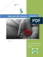 Manual Usuario Registro Nacional de Donacion de Organos