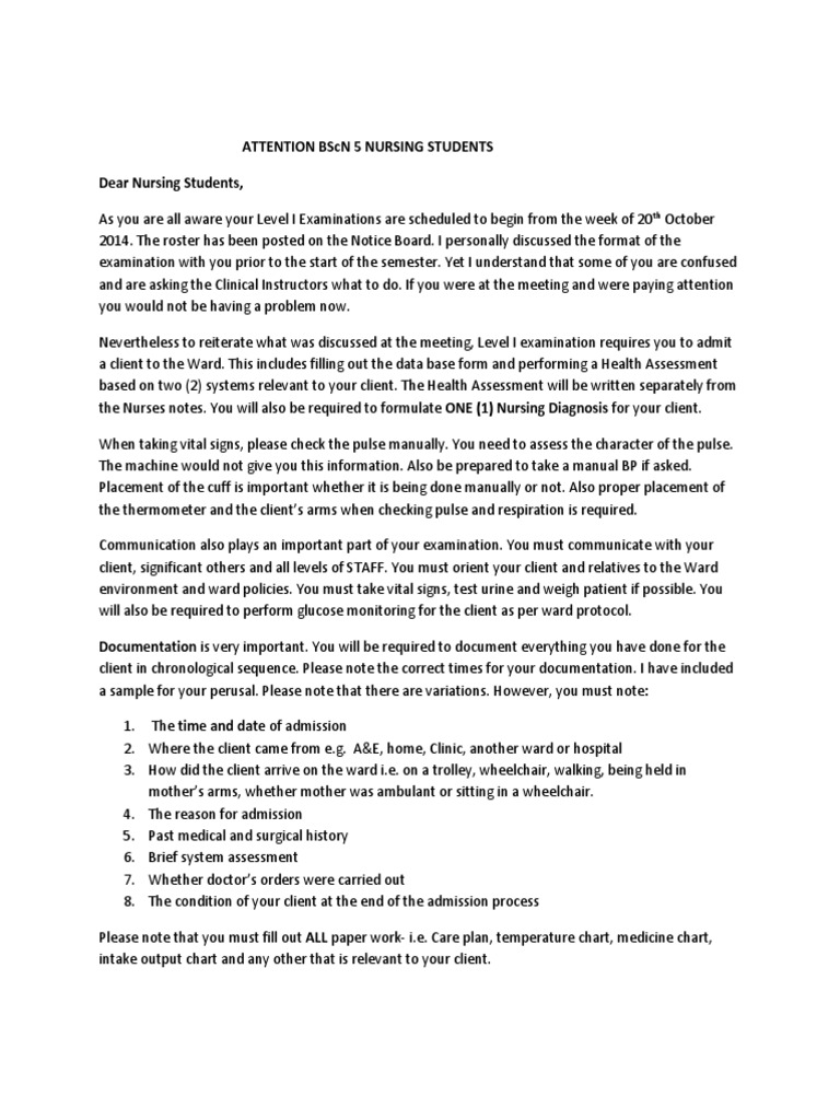 Admission Nurses Notes Sample  PDF  Emergency Department  Hospital For Nurse Notes Template