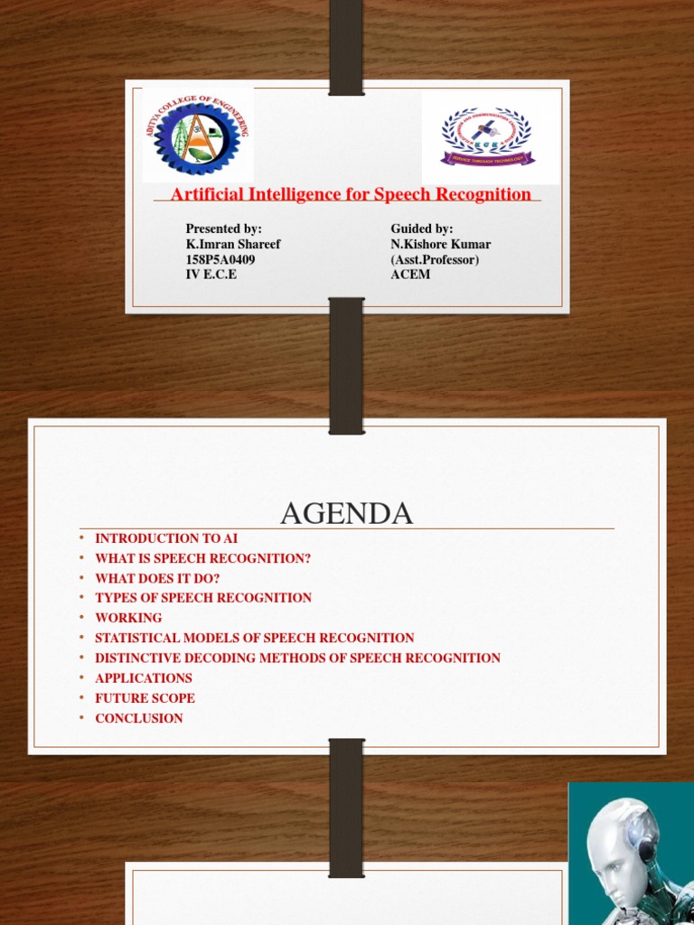 Artificial Intelligence For Speech Recognition Download Free Pdf