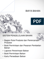 Sistem pengelolaan dan penghitungan biaya bahan