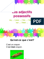 Les Adjectifs Possessifs