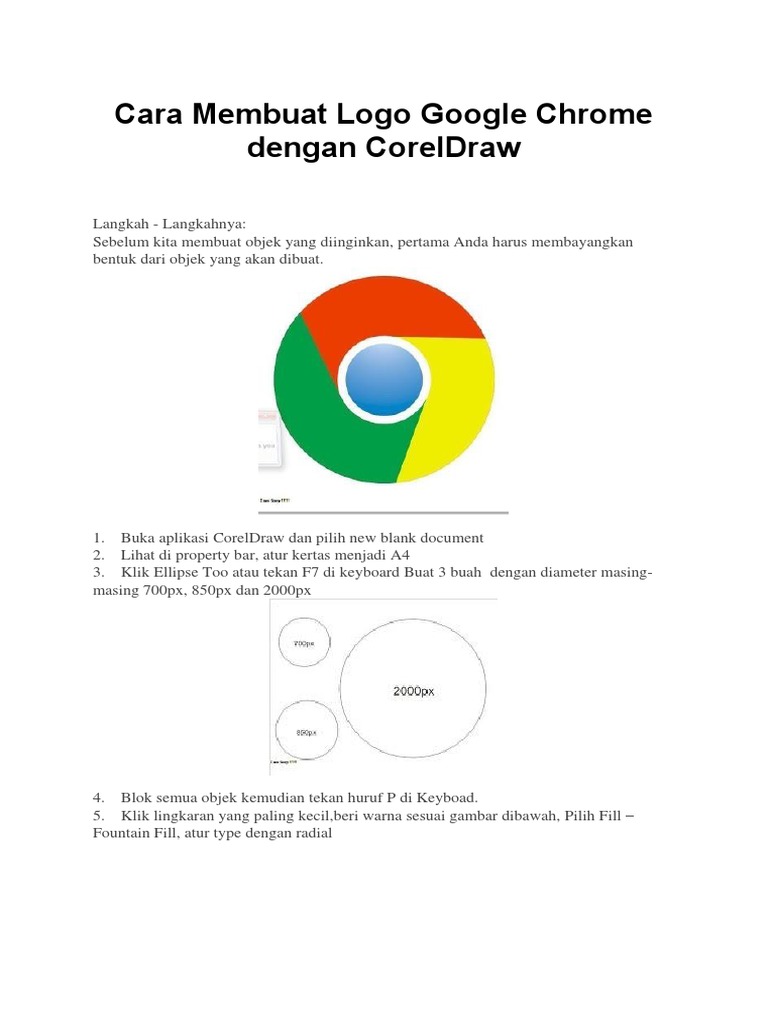 Cara Membuat Logo Google Chrome | PDF | Komputer, image size:768x1024