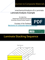 Laminate Analysis: Example