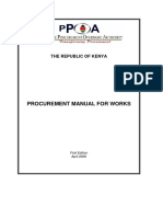 Procurement Manual For Works