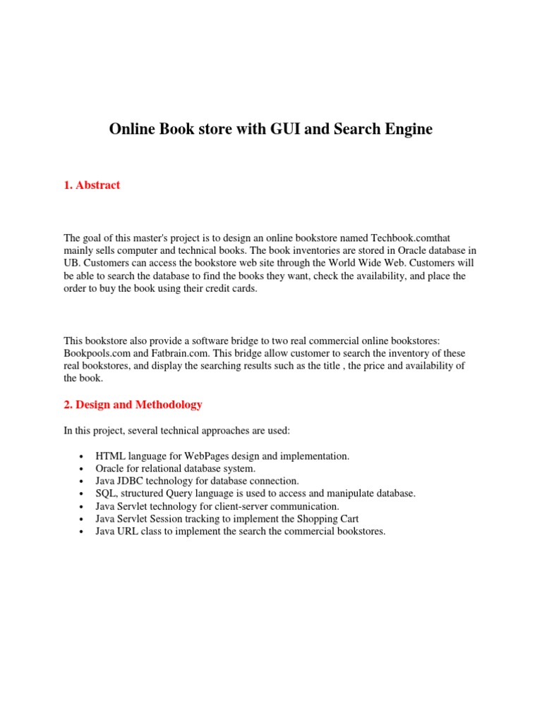 Online Bookstore MANAGEMENT SYSTEM Project Report | PDF | Databases ...