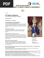 Teste de Avaliação - 8º Ano