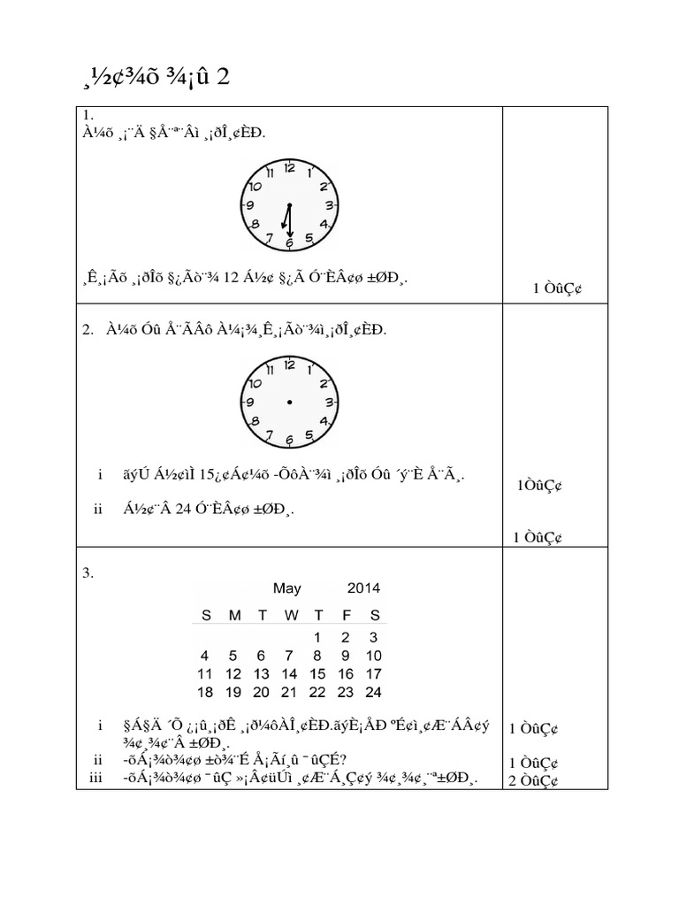 6 Maths Modul Year 6 Masa