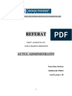 Referat Actul Administrativ