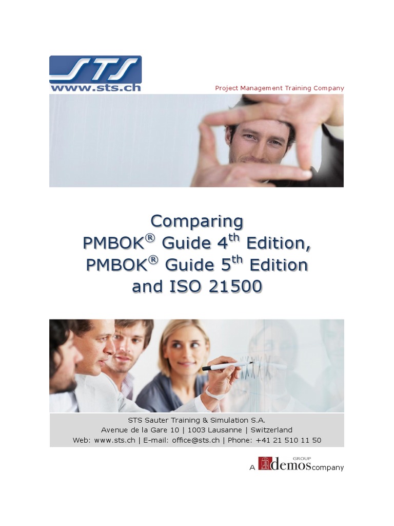 Comparing Pmbok Guide 4 Edition, Pmbok Guide 5 Edition and ISO 21500 ...