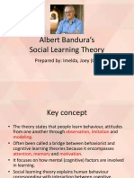 Bandura's Social Learning Theory