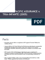 Security Pacific Assurance V Tria Infante