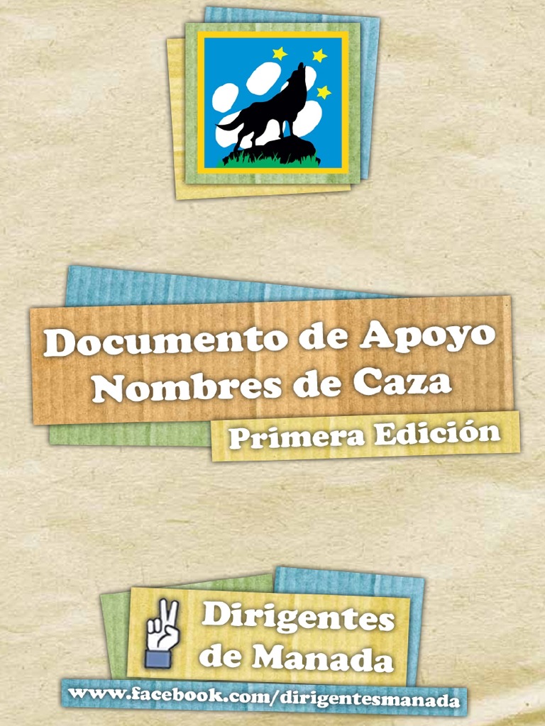 Documento de Apoyo Nombres de Caza PDF Ocio