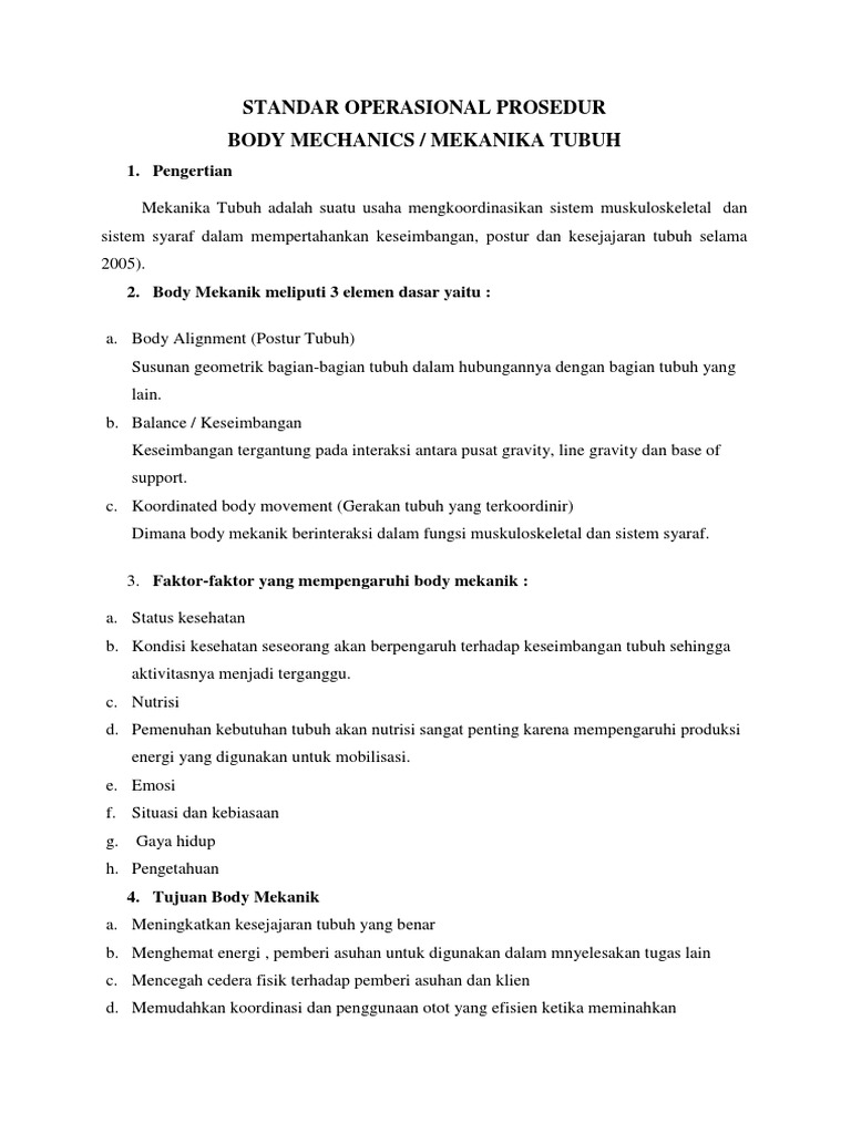 Standar Operasional Prosedur | PDF