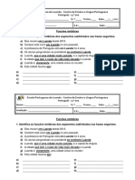 Ficha Formativa 3_ Funções Sintáticas