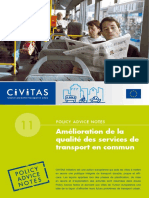 Civitas II Policy Advice Notes 11 Public Transport Quality FR
