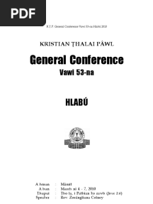 General Conference Hlabu