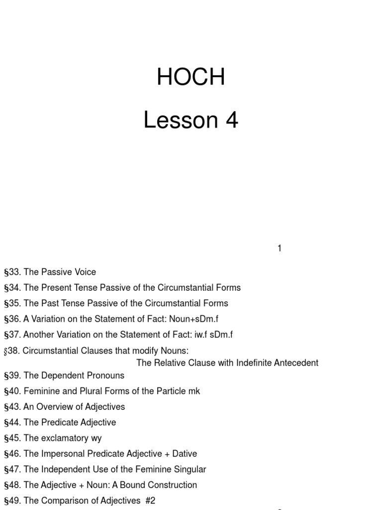 Lesson 4 Notes | PDF | Adjective | Grammatical Number