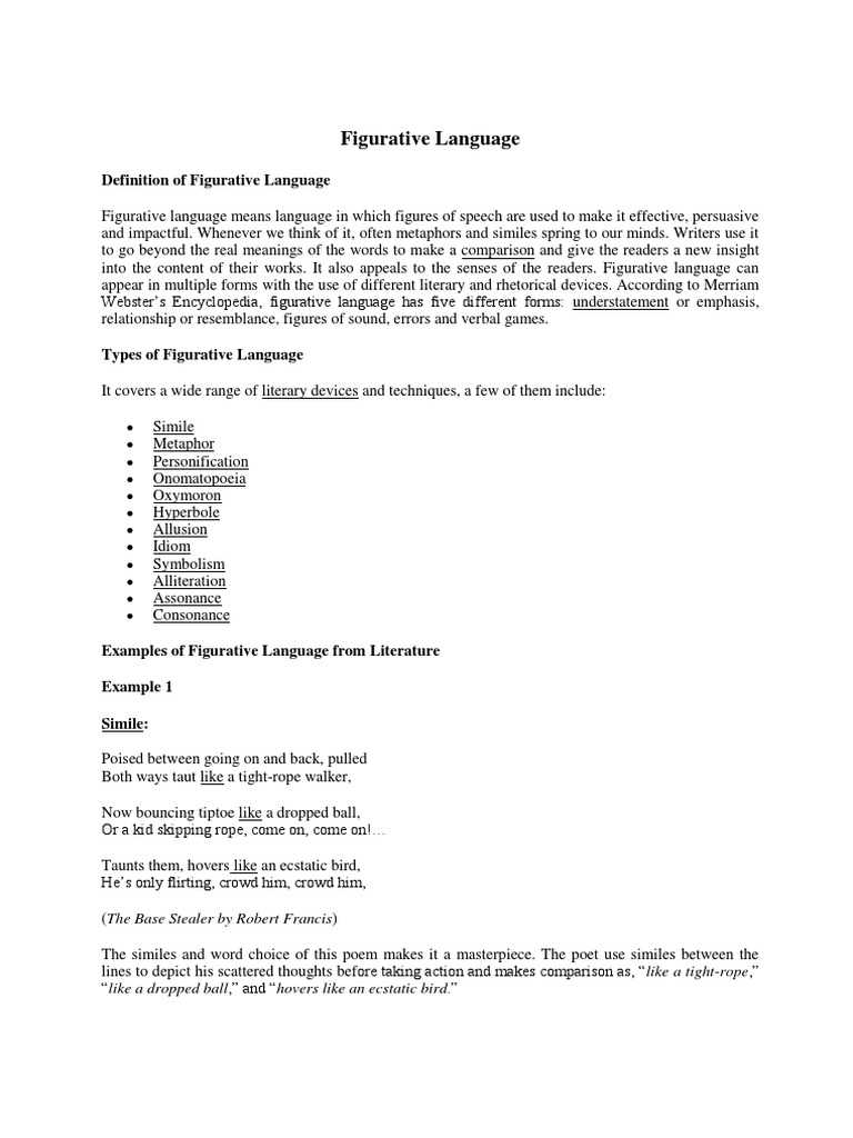 Understanding Figurative Language | PDF | Rhyme | Poetry