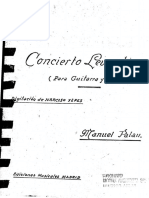 Manuel Palau - Concierto Levantino -Guitar Shee