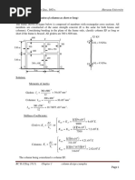 Example 4.1. (Classification of Columns As Short or Long) : School of Civil & Urban Eng., Iotec. Hawassa University