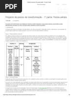 Projecto de Postos de Transformação - 1ª Parte_ Postos