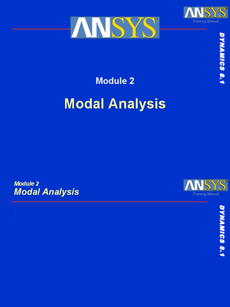ANSYS Modal Analysis | PDF | Normal Mode | Stability Theory