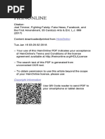 01 Fighting Falsity — Fake News, Facebook, And the First Amendment