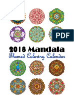 Mandala Coloring Calendar 