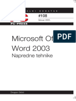 Word 2003 Napredne Tehnike