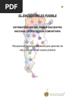 Sistematización Primer Encuentro Psicologia Comunitaria Argentina