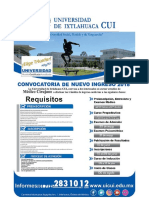 Convocatoria 2018 Medico-Cirujano