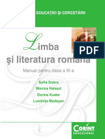 Manual Limb Ași Literatura Română Clasa a XI-A Corint