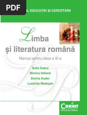 Manual Limb Ași Literatura Romană Clasa A Xi A Corint