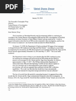 Strzok Text Messages Deleted - Letter From Ron Johnson to Christopher Wray